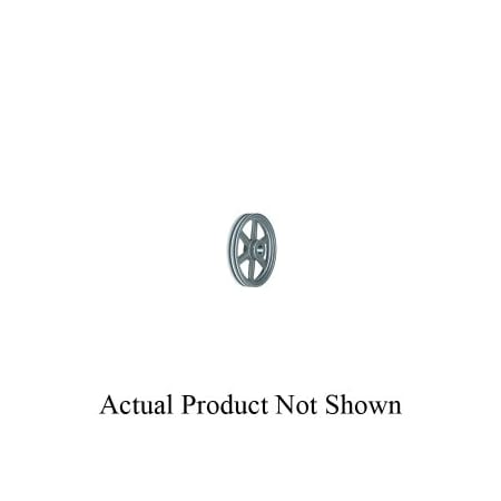 Browning BK Series Type 3 FHP Sheave, 3/8 to 1-1/2 in Split Taper Bore, 8-3/4 in OD, 2 Grooves 1043116